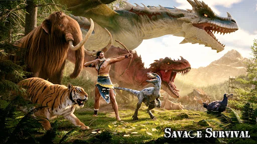 Savage Survival: Jurassic Isle ডাউনলোড করুন – সেরা ডাইনোসর গেম - Screenshot 1