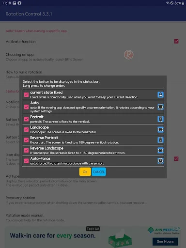 Screen Rotation Control ডাউনলোড করুন – ৬টি মোড সাপোর্ট - Screenshot 14