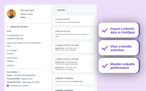 Hublead ডাউনলোড করুন: LinkedIn থেকে HubSpot সিঙ্ক করুন সহজে - Screenshot 4