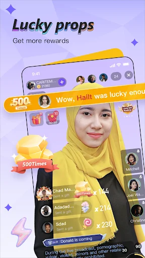 Papaya Live ডাউনলোড করুন – লাইভ স্ট্রিমিং ও নতুন বন্ধু তৈরি করুন - Screenshot 3