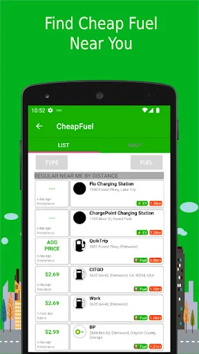 CheapFuel ডাউনলোড করুন – সস্তা গ্যাস ও ইভি চার্জিং স্টেশন খুঁজুন - Screenshot 2
