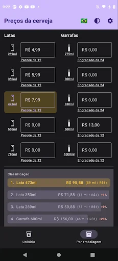 Calculadora de Cerveja ডাউনলোড করুন – সেরা বিয়ারের দাম জানুন - Screenshot 2