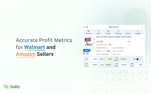 Sellify ডাউনলোড করুন – Amazon ও Walmart বিক্রয় বৃদ্ধির সেরা টুল - Screenshot 1