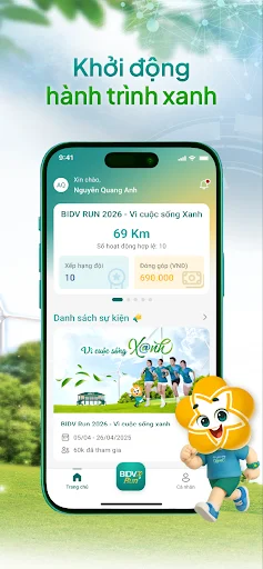 BIDV Run Plus ডাউনলোড করুন – আপনার রান ট্র্যাক করুন সহজে - Screenshot 4