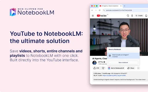 Web Clipper for NotebookLM ডাউনলোড করুন – সেরা রিসার্চ টুল - Screenshot 1