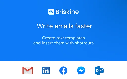 Briskine: Gmail-এর জন্য সেরা ইমেইল টেমপ্লেট ও প্রোডাক্টিভিটি টুল - Screenshot 1