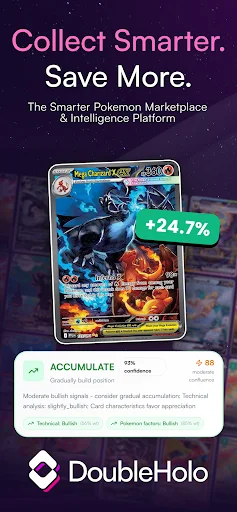 Double Holo Pokemon TCG Market ডাউনলোড করুন – সেরা মূল্যে কার্ড কিনুন - Screenshot 1