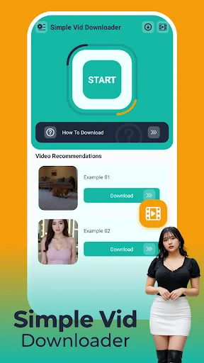 Simple Vid Downloader লেটেস্ট ভার্সন – দ্রুত ভিডিও ডাউনলোড করুন - Screenshot 1