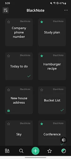 BlackNote ডাউনলোড করুন – সেরা ডার্ক নোটপ্যাড অ্যাপ ফ্রি - Screenshot 1