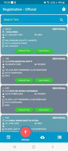 Innotex SwimPro ডাউনলোড করুন – সাঁতার ও ফিনসুইমিং রেজিস্ট্রেশন অ্যাপ - Screenshot 2