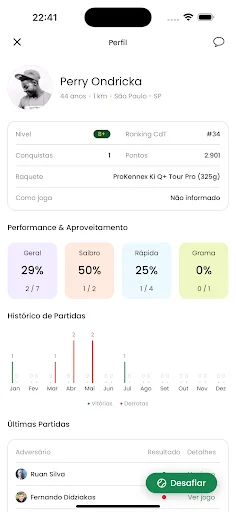 Clube do Tennis ডাউনলোড করুন – সেরা টেনিস কমিউনিটি অ্যাপ - Screenshot 2