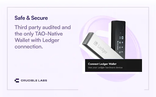 Crucible Wallet ডাউনলোড করুন – TAO স্ট্যাকিং ও নিরাপত্তা - Screenshot 2