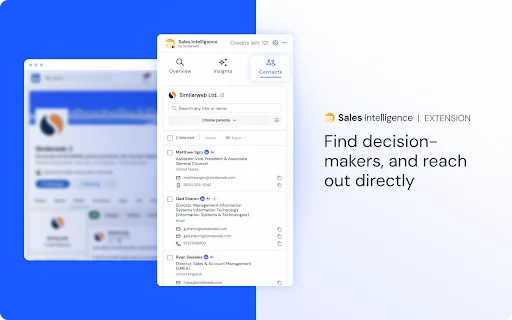 Similarweb Sales Extension ডাউনলোড করুন – সেরা সেলস লিড ফাইন্ডার - Screenshot 3