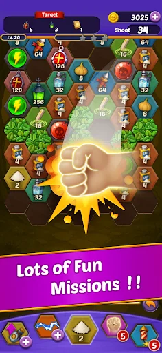 Shoot The Monster ডাউনলোড করুন – সেরা ২০৪৮ পাজল গেম ফ্রি - Screenshot 3