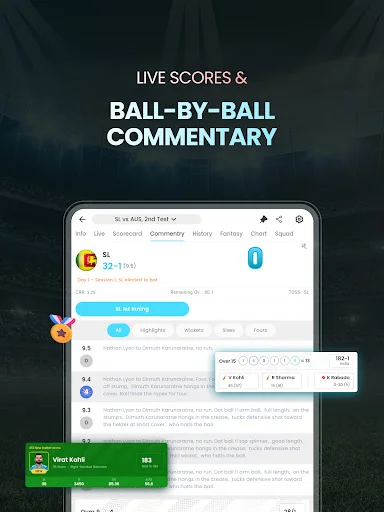 Cricket LineX ডাউনলোড করুন – দ্রুততম লাইভ স্কোর ও আপডেট পান - Screenshot 10