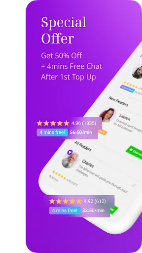 LifeReader ডাউনলোড করুন – লাইভ সাইকিক ও ট্যারোট রিডিং সেবা - Screenshot 1