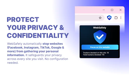 WebSafety – Privacy Protector ডাউনলোড করুন – দ্রুত ও নিরাপদ ব্রাউজিং - Screenshot 1