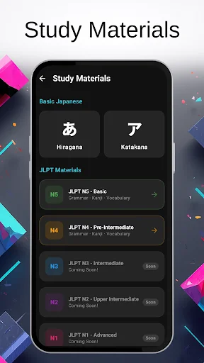 N1 Master of JLPT: N5-N1 ডাউনলোড করুন – জাপানি ভাষা শেখার সেরা অ্যাপ - Screenshot 2