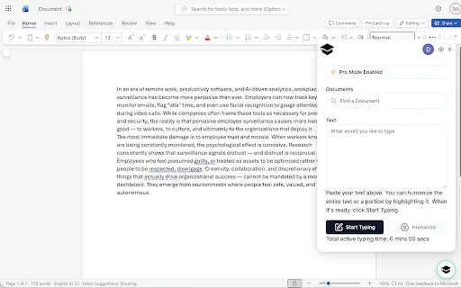 Duey.ai ডাউনলোড করুন – Google Docs-এ সেরা AI অটো টাইপার ও হিউম্যানাইজার - Screenshot 2