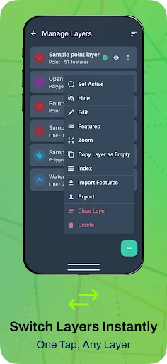 Mapit GIS Professional ডাউনলোড করুন – দূরত্ব ও এলাকা পরিমাপ - Screenshot 5