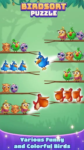 Bird Sort: Color Puzzle Master ডাউনলোড করুন – সেরা পাজল গেম - Screenshot 7