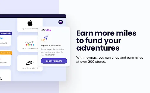 HeyMax ডাউনলোড করুন – আপনার অনলাইন কেনাকাটায় Max Miles আয় করুন - Screenshot 1