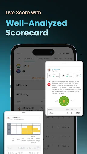 Cricket LineX ডাউনলোড করুন – দ্রুততম লাইভ স্কোর ও আপডেট পান - Screenshot 3