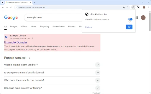 uBlacklist ডাউনলোড করুন – গুগল সার্চ থেকে অবাঞ্ছিত সাইট ব্লক করুন - Screenshot 3