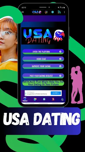 USA Dating অ্যাপ ডাউনলোড করুন – আসল সংযোগ ও রোমান্স খুঁজুন - Screenshot 1