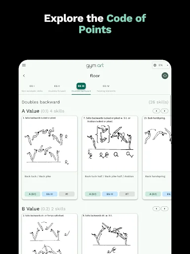 Gym Art ডাউনলোড করুন – জিমন্যাস্টিকস রুটিন ও স্কোরিং অ্যাপ - Screenshot 11