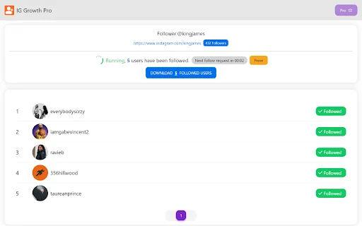 IG Growth Pro ডাউনলোড করুন – ইনস্টাগ্রাম অটো ফলোয়ার টুল - Screenshot 3