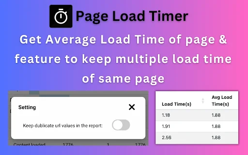 Page Load Timer ডাউনলোড করুন – ব্রাউজারে সাইটের গতি দেখুন - Screenshot 4