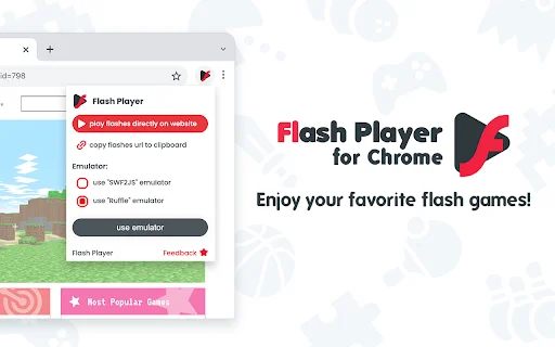 Flash Player ডাউনলোড করুন – সেরা ফ্ল্যাশ কন্টেন্ট এমুলেটর - Screenshot 1