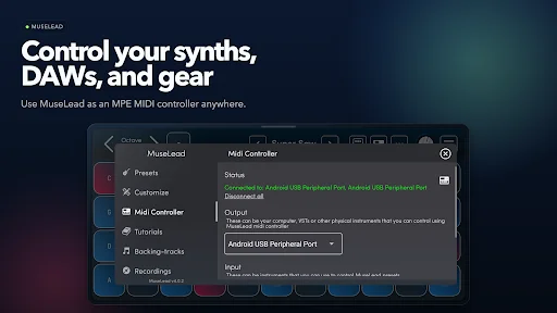 MuseLead Synthesizer ডাউনলোড করুন – অ্যান্ড্রয়েডের সেরা সিন্থেসাইজার - Screenshot 3