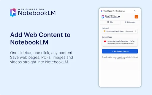 Web Clipper for NotebookLM ডাউনলোড করুন – সেরা রিসার্চ টুল - Screenshot 2