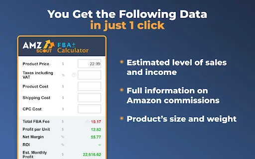Amazon FBA Calculator Free ডাউনলোড করুন – সেরা অ্যামাজন প্রফিট ক্যালকুলেটর - Screenshot 2