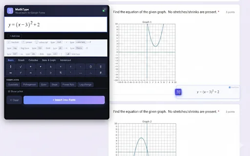 Google Forms-এ Math Input ডাউনলোড করুন – সেরা গণিত সমাধান - Screenshot 1
