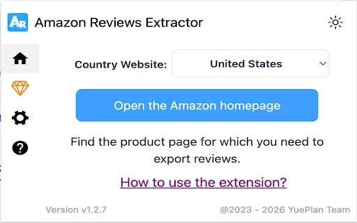 Amazon Reviews Extractor ডাউনলোড করুন – সহজে রিভিউ এক্সপোর্ট করুন - Screenshot 1
