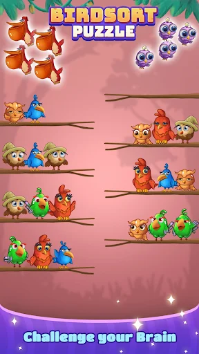 Bird Sort: Color Puzzle Master ডাউনলোড করুন – সেরা পাজল গেম - Screenshot 8