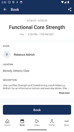 Beverly Athletic Club অ্যাপ ডাউনলোড করুন – ক্লাস শিডিউল ও প্ল্যানিং - Screenshot 2