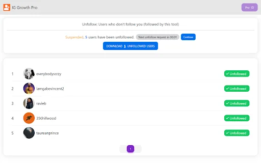 IG Growth Pro ডাউনলোড করুন – ইনস্টাগ্রাম অটো ফলোয়ার টুল - Screenshot 4
