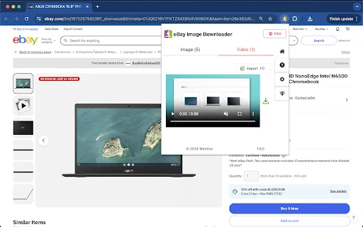 eBay Image Downloader – eBay থেকে ছবি ও ভিডিও ডাউনলোড করুন - Screenshot 3