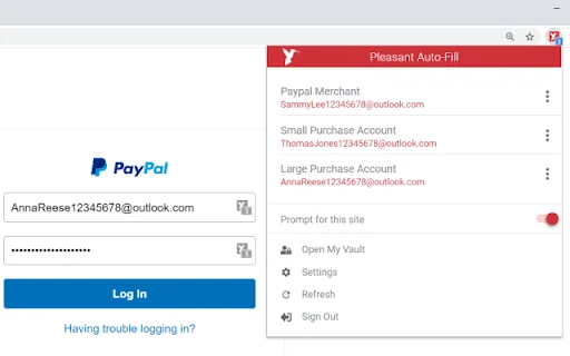 Pleasant Password Server Auto-Filler ডাউনলোড করুন – সেরা পাসওয়ার্ড ম্যানেজার - Screenshot 2