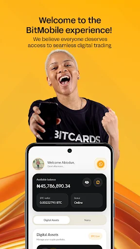 BitMobile ডাউনলোড করুন – বিটকয়েন ও গিফট কার্ড ট্রেডিং অ্যাপ - Screenshot 1