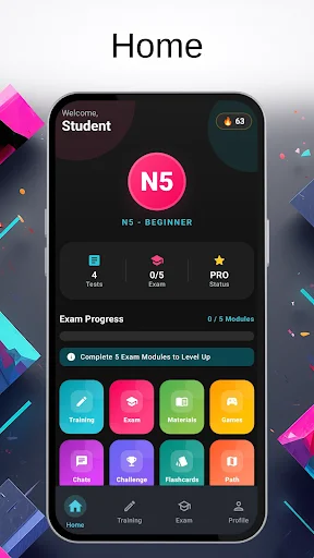 N1 Master of JLPT: N5-N1 ডাউনলোড করুন – জাপানি ভাষা শেখার সেরা অ্যাপ - Screenshot 1