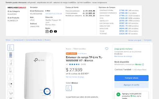 MercadoLibre AI টুল ডাউনলোড করুন – সেরা সেলার সহকারী - Screenshot 4