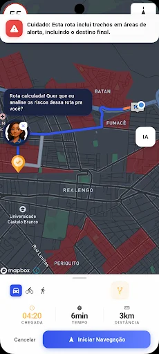Vem Tranquilo GPS ডাউনলোড করুন – রিও ডি জেনিরোতে নিরাপদ ভ্রমণের সেরা সঙ্গী - Screenshot 2