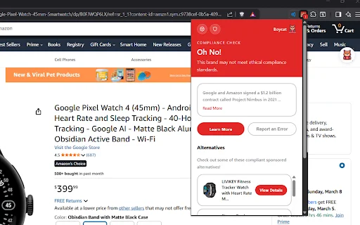 Boycat Ethical Shopping Assistant – আপনার কেনাকাটায় নৈতিকতা নিশ্চিত করুন - Screenshot 1