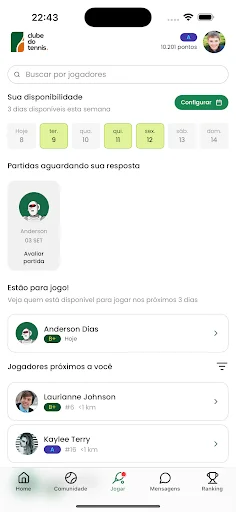 Clube do Tennis ডাউনলোড করুন – সেরা টেনিস কমিউনিটি অ্যাপ - Screenshot 3