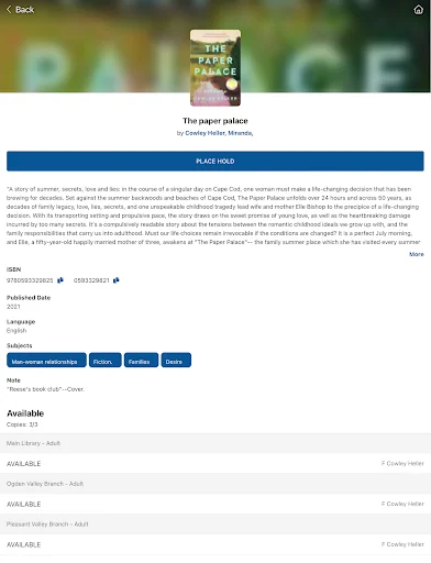 Weber County Library অ্যাপ ডাউনলোড করুন – অ্যান্ড্রয়েডে বই পড়ার সুবিধা - Screenshot 13